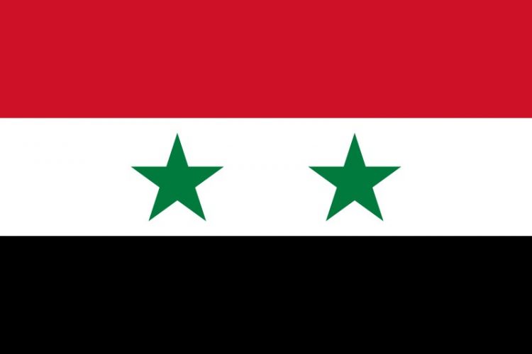 This image has an empty alt attribute; its file name is Syria.-Flag-750x500.jpg